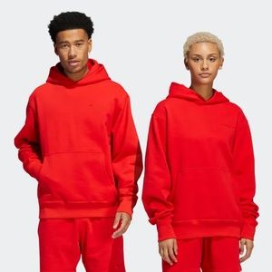 Adidas Pharrell Williams Basics Hoodie vivid red